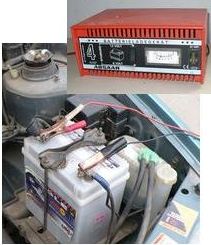 Új autó akkumulátor üzembe helyezése